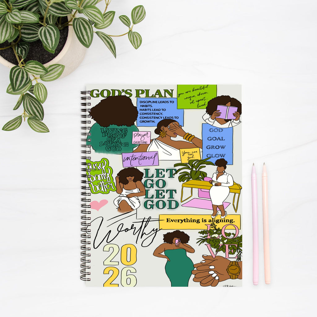 Aligned & Intentional Journal Hardcover Spiral 8.5 x 11