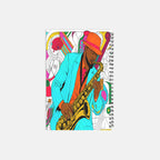 Jazz Man Notebook Hardcover Spiral 5.5 x 8.5