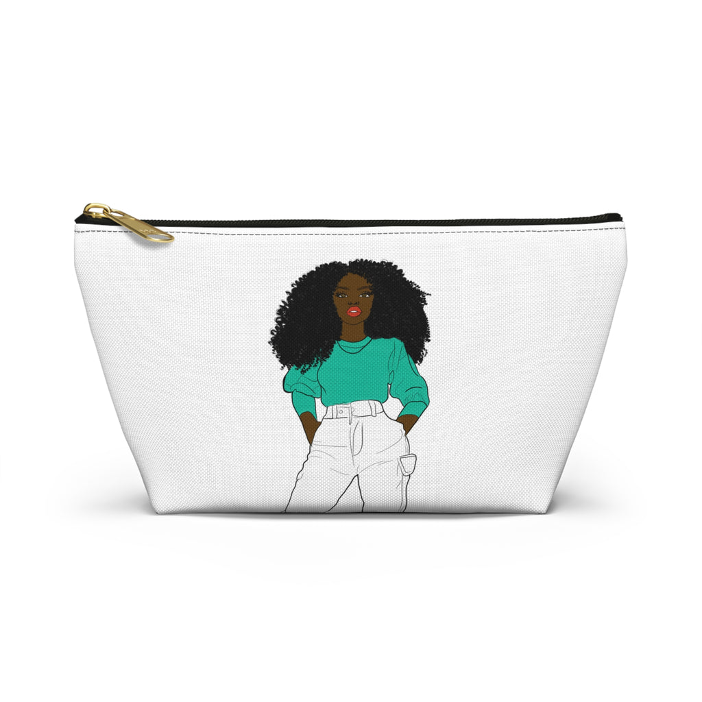 Chic Graphic Accessory Pouch, Trendy Makeup Bag, Cute Toiletry Holder, Stylish Travel Organizer, Fashionista Gift Idea, Modern Storage [...]
