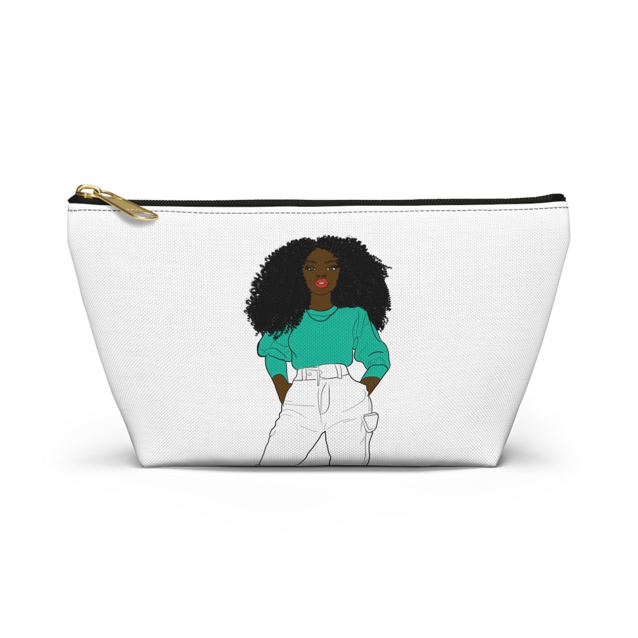 Chic Graphic Accessory Pouch, Trendy Makeup Bag, Cute Toiletry Holder, Stylish Travel Organizer, Fashionista Gift Idea, Modern Storage [...]