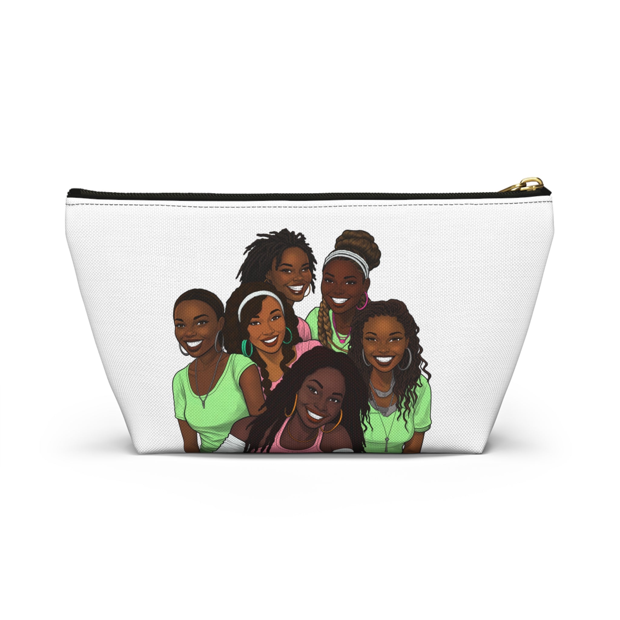My Girlfriends Accessory Pouch - Stylish T-bottom Bag with Diverse Friend Group Design, Makeup Organizer, Travel Essentials, Gift for Friends, Fun [...]