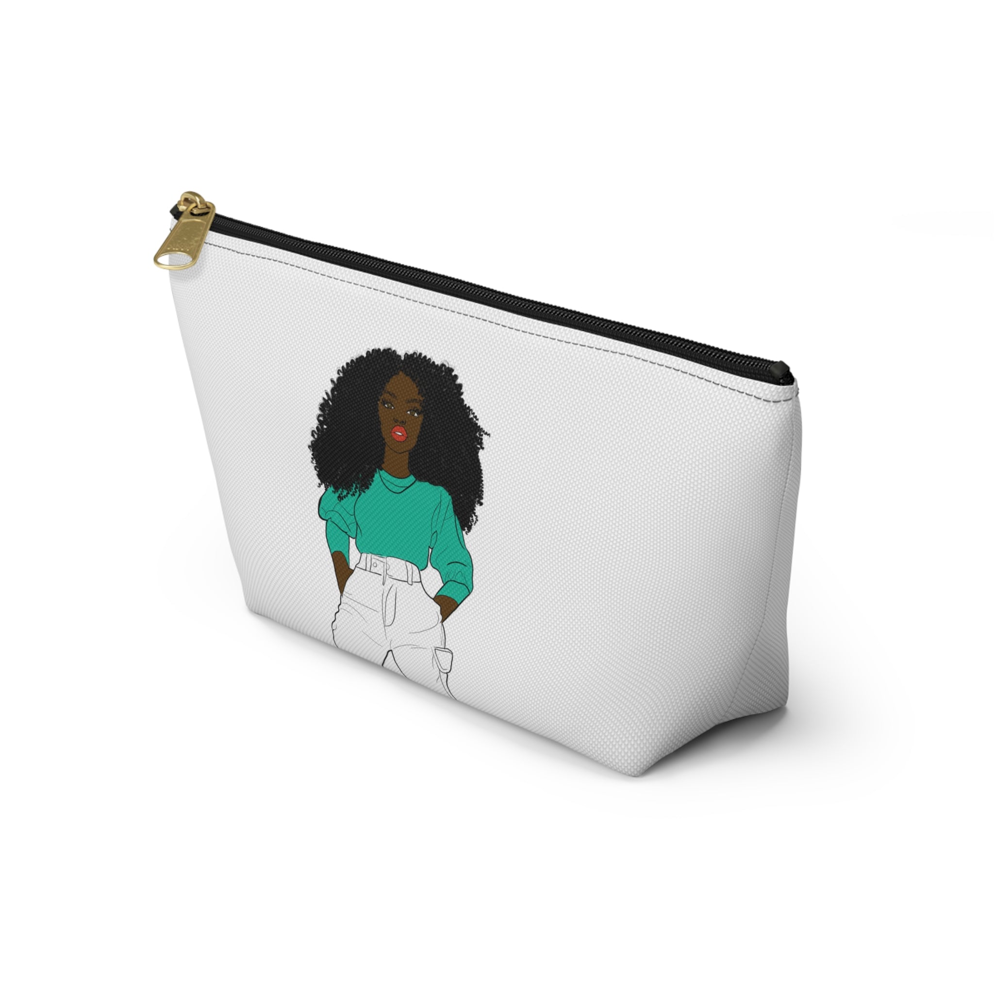Chic Graphic Accessory Pouch, Trendy Makeup Bag, Cute Toiletry Holder, Stylish Travel Organizer, Fashionista Gift Idea, Modern Storage [...]