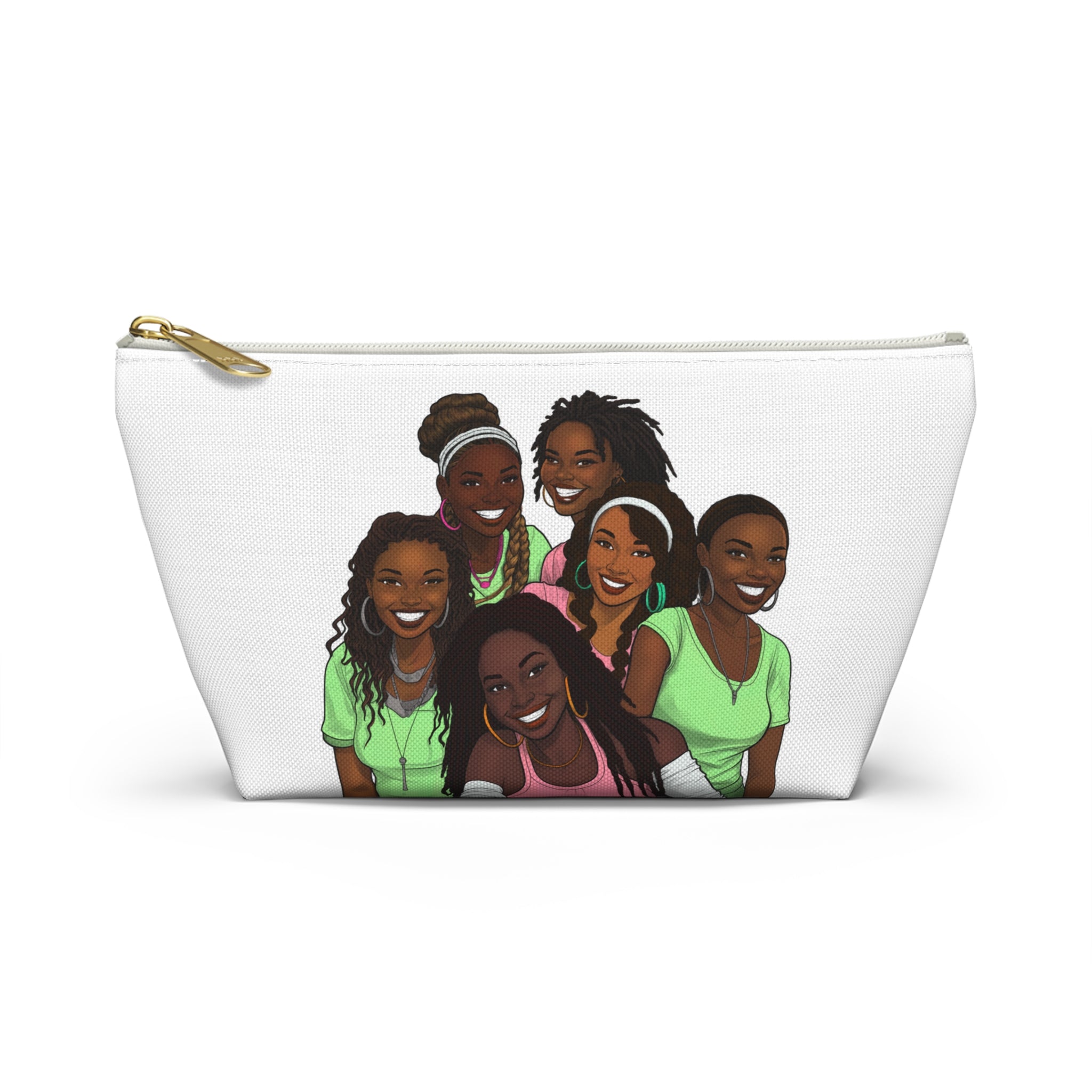 My Girlfriends Accessory Pouch - Stylish T-bottom Bag with Diverse Friend Group Design, Makeup Organizer, Travel Essentials, Gift for Friends, Fun [...]