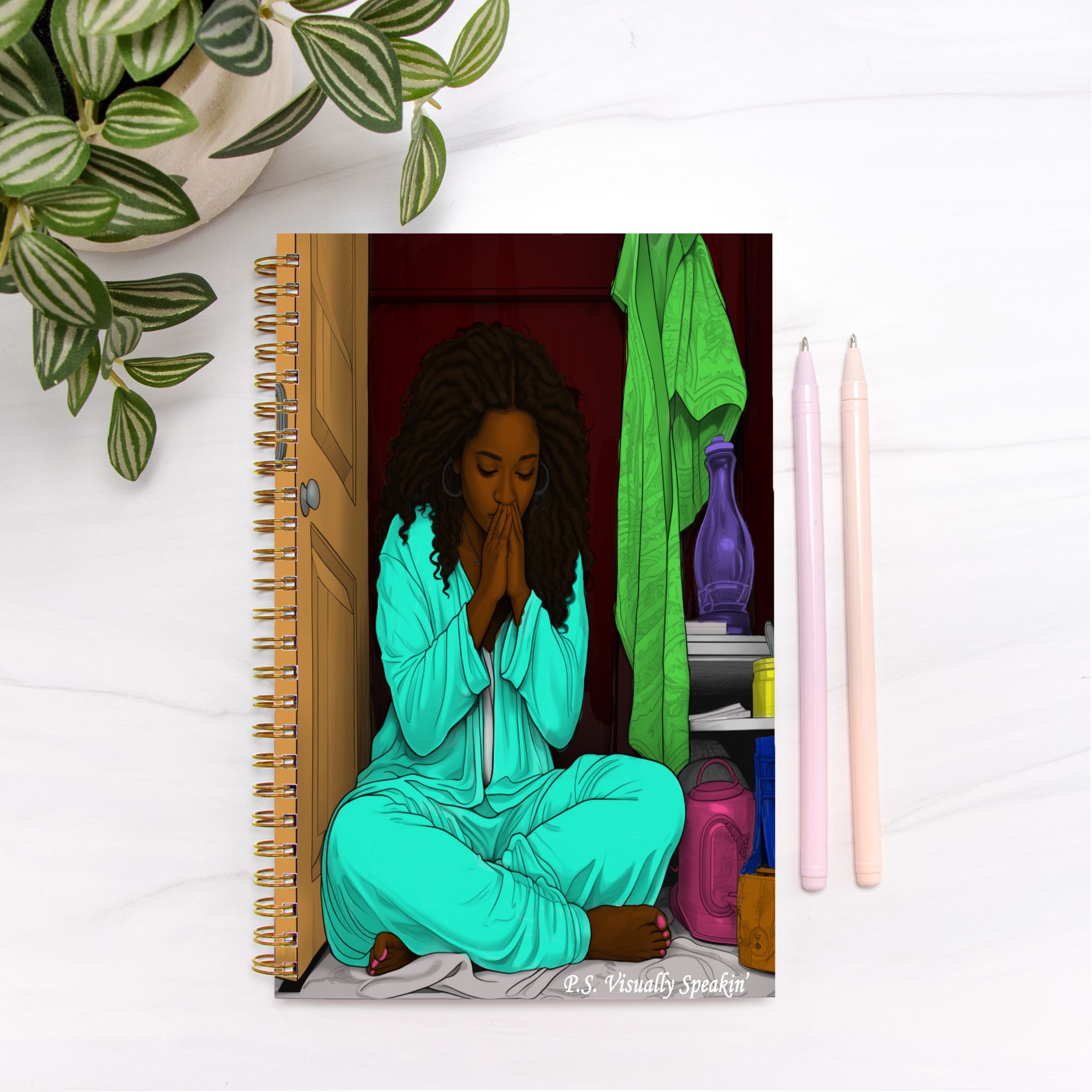 Vibrant Devotion Notebook Hardcover Spiral 5.5 x 8.5