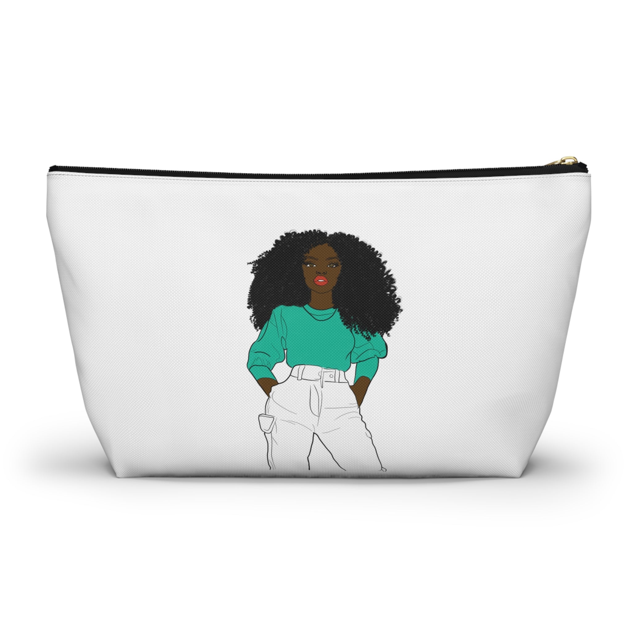 Chic Graphic Accessory Pouch, Trendy Makeup Bag, Cute Toiletry Holder, Stylish Travel Organizer, Fashionista Gift Idea, Modern Storage [...]