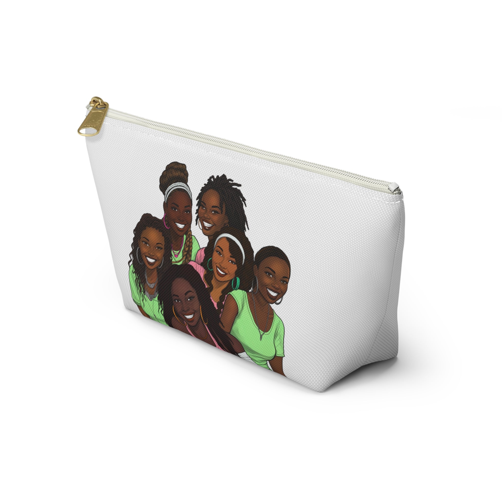 My Girlfriends Accessory Pouch - Stylish T-bottom Bag with Diverse Friend Group Design, Makeup Organizer, Travel Essentials, Gift for Friends, Fun [...]