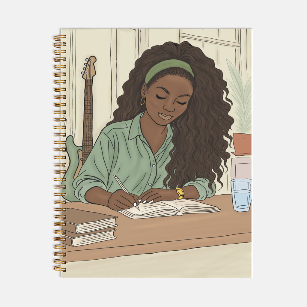 Writing Season Journal Hardcover Spiral 8.5 x 11