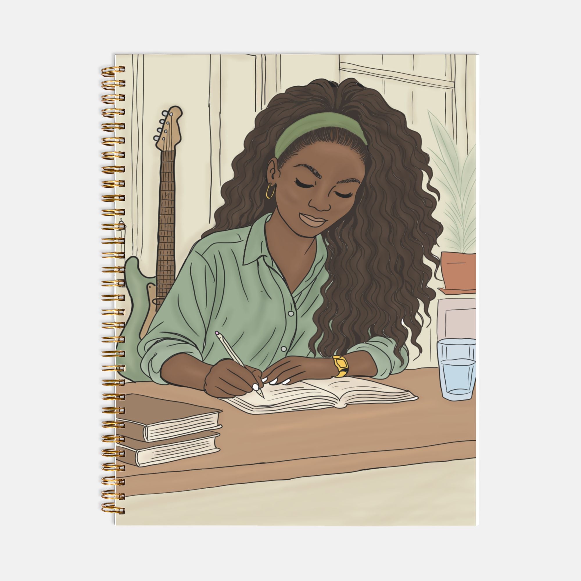 Writing Season Journal Hardcover Spiral 8.5 x 11