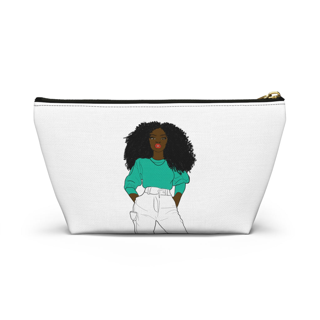 Chic Graphic Accessory Pouch, Trendy Makeup Bag, Cute Toiletry Holder, Stylish Travel Organizer, Fashionista Gift Idea, Modern Storage [...]