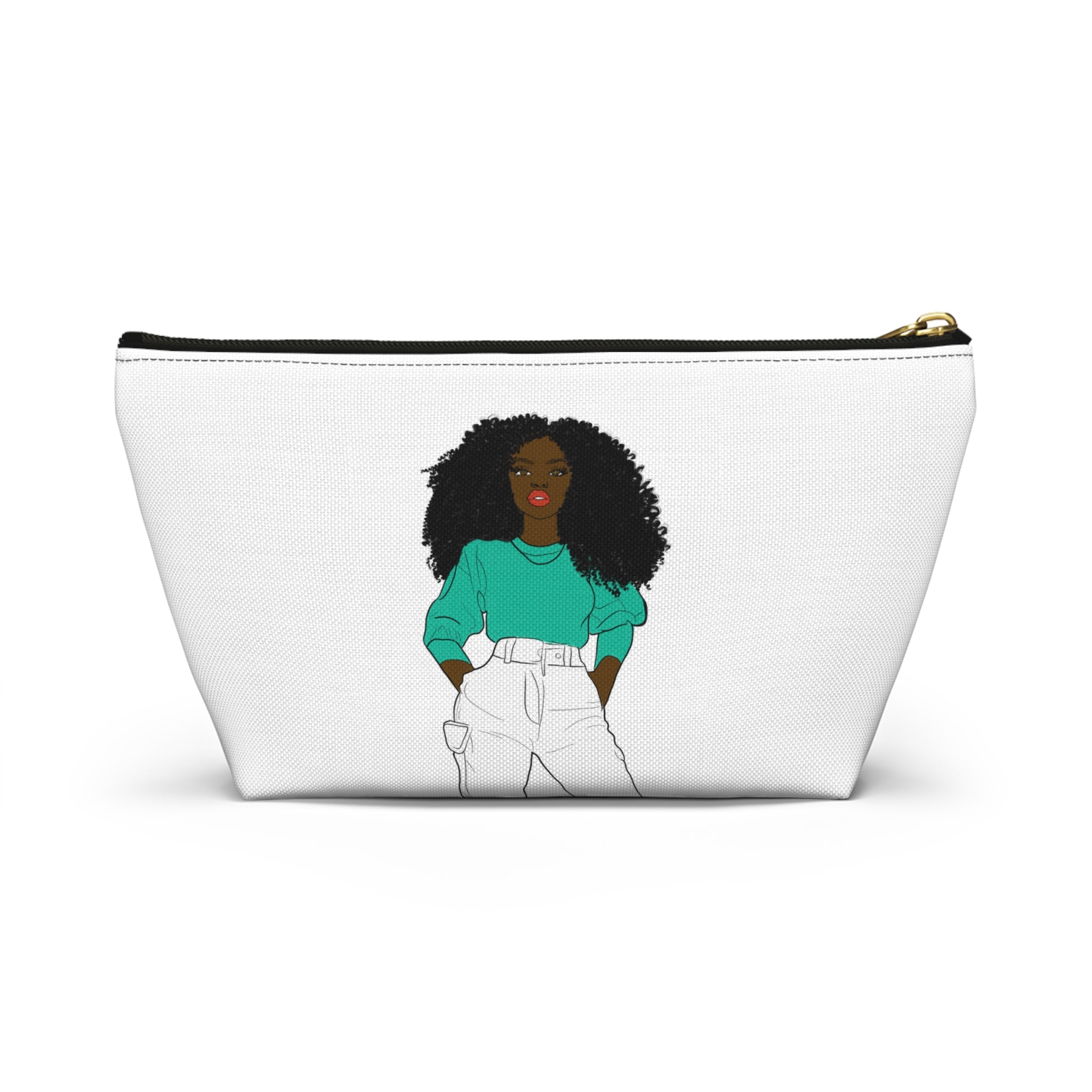 Chic Graphic Accessory Pouch, Trendy Makeup Bag, Cute Toiletry Holder, Stylish Travel Organizer, Fashionista Gift Idea, Modern Storage [...]