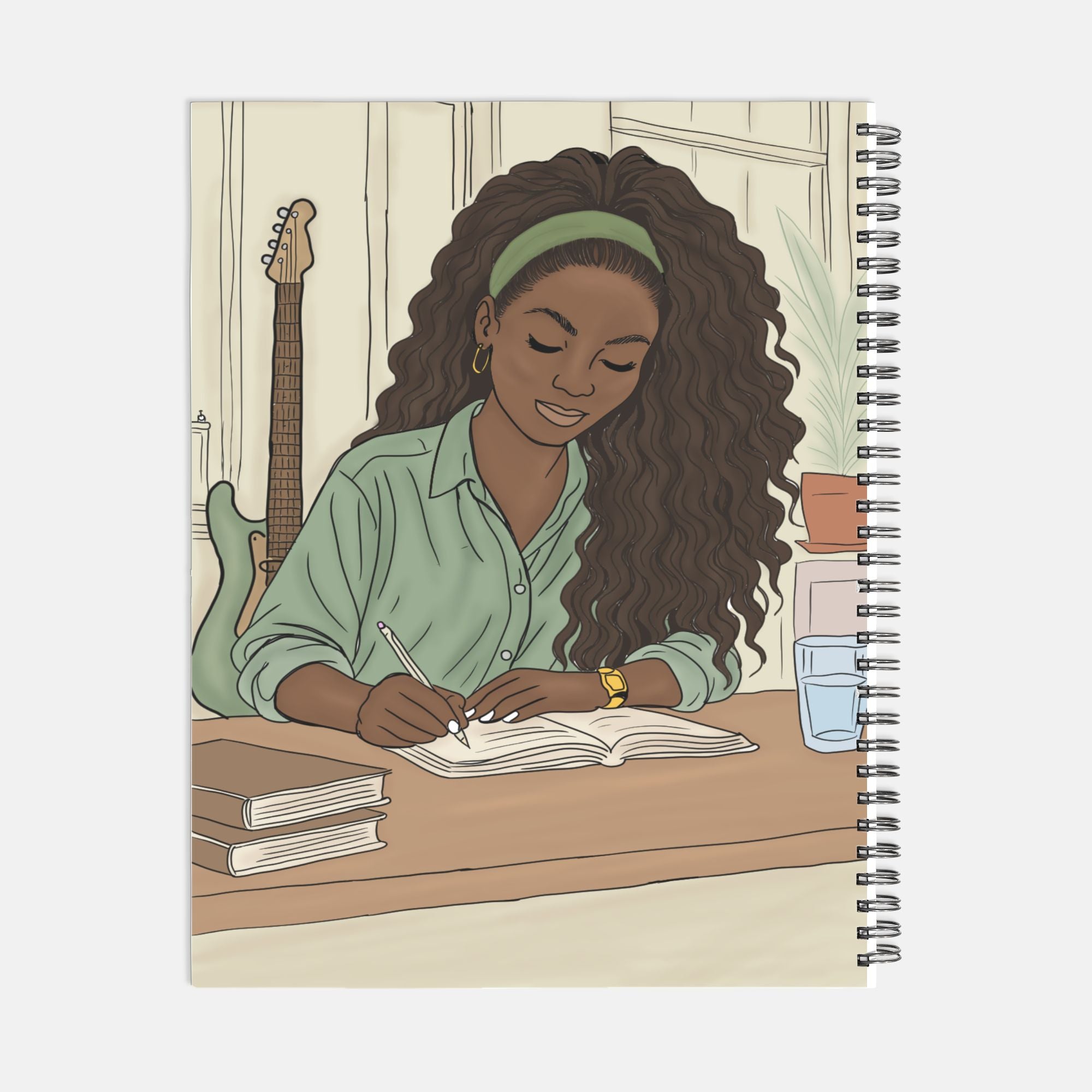 Writing Season Journal Hardcover Spiral 8.5 x 11