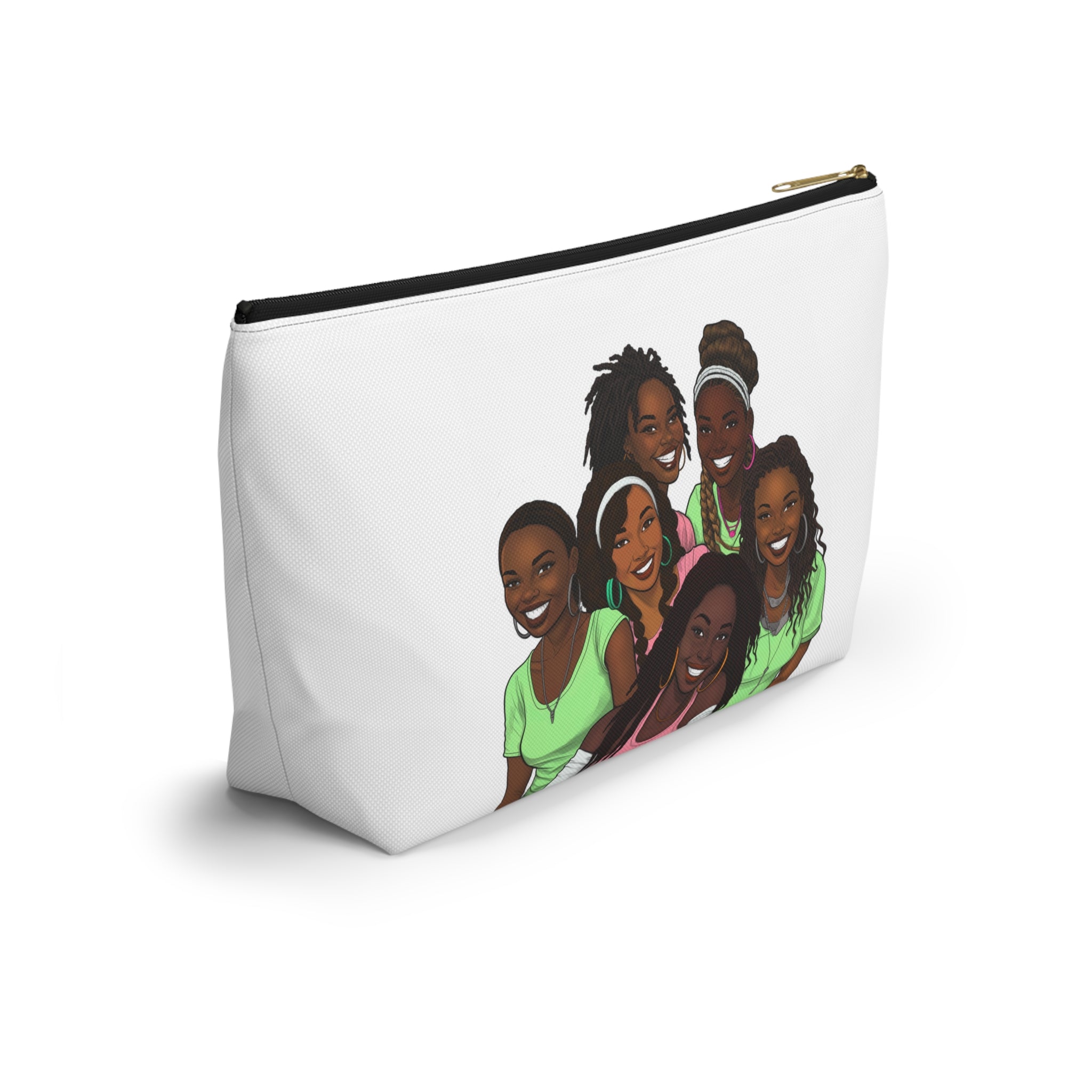 My Girlfriends Accessory Pouch - Stylish T-bottom Bag with Diverse Friend Group Design, Makeup Organizer, Travel Essentials, Gift for Friends, Fun [...]