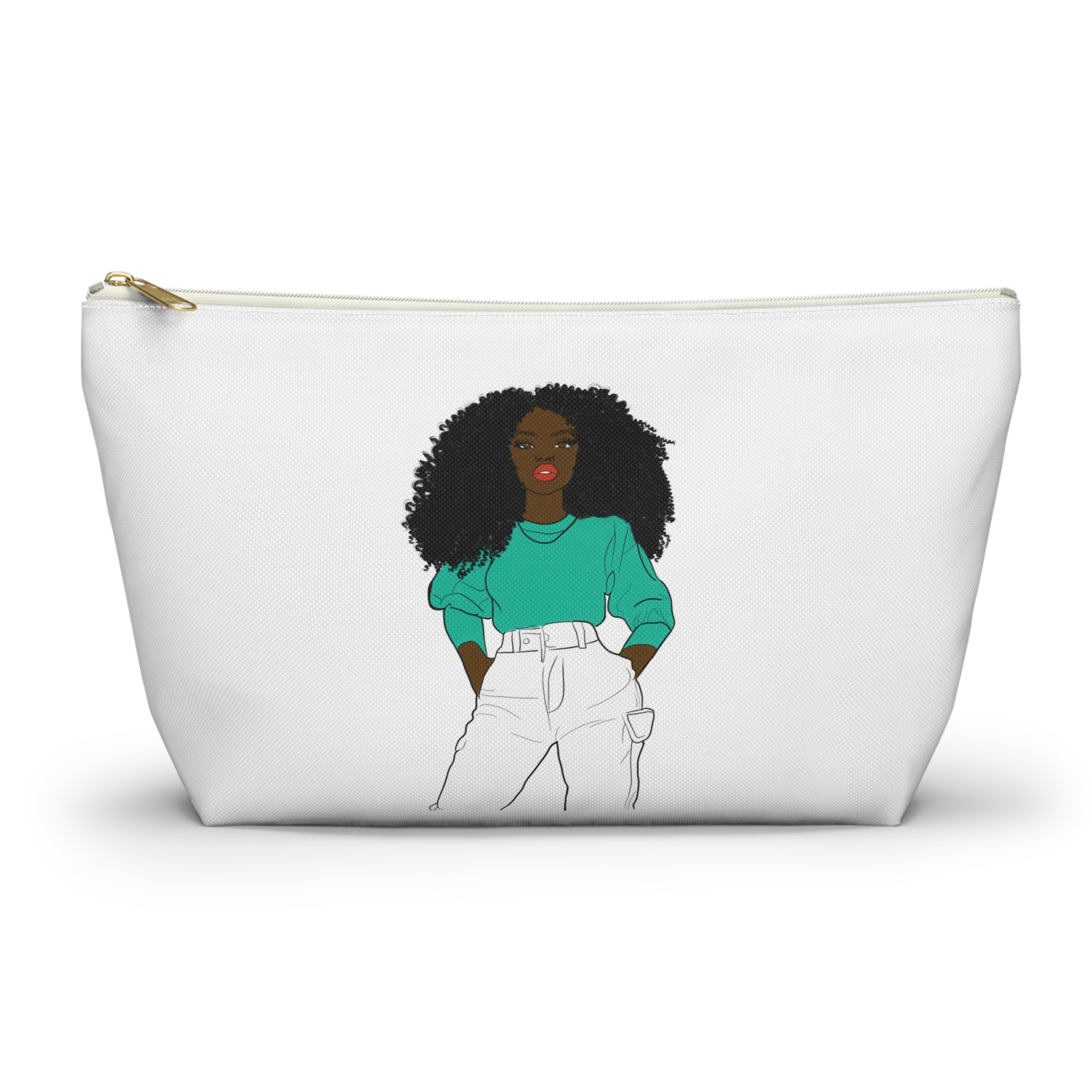 Chic Graphic Accessory Pouch, Trendy Makeup Bag, Cute Toiletry Holder, Stylish Travel Organizer, Fashionista Gift Idea, Modern Storage [...]