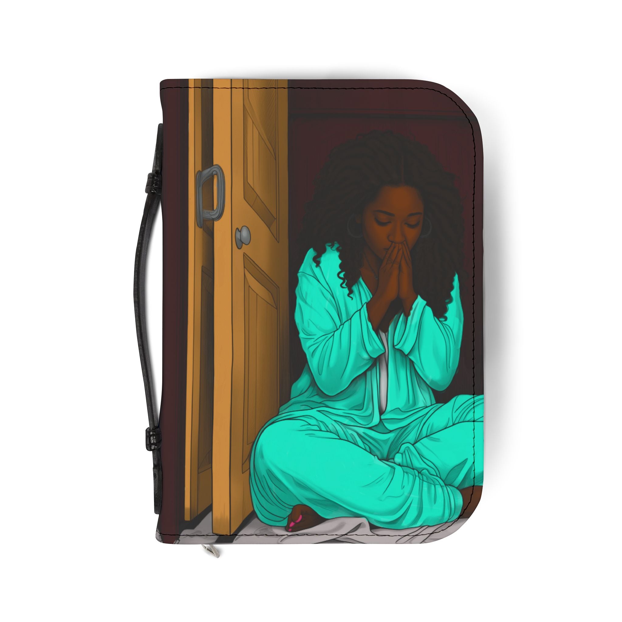 Vibrant Devotion Bible Cover - Spiritual Journal Case, Religious Gift, Christian Accessory, Prayer Binder, Faith-Inspired Notebook