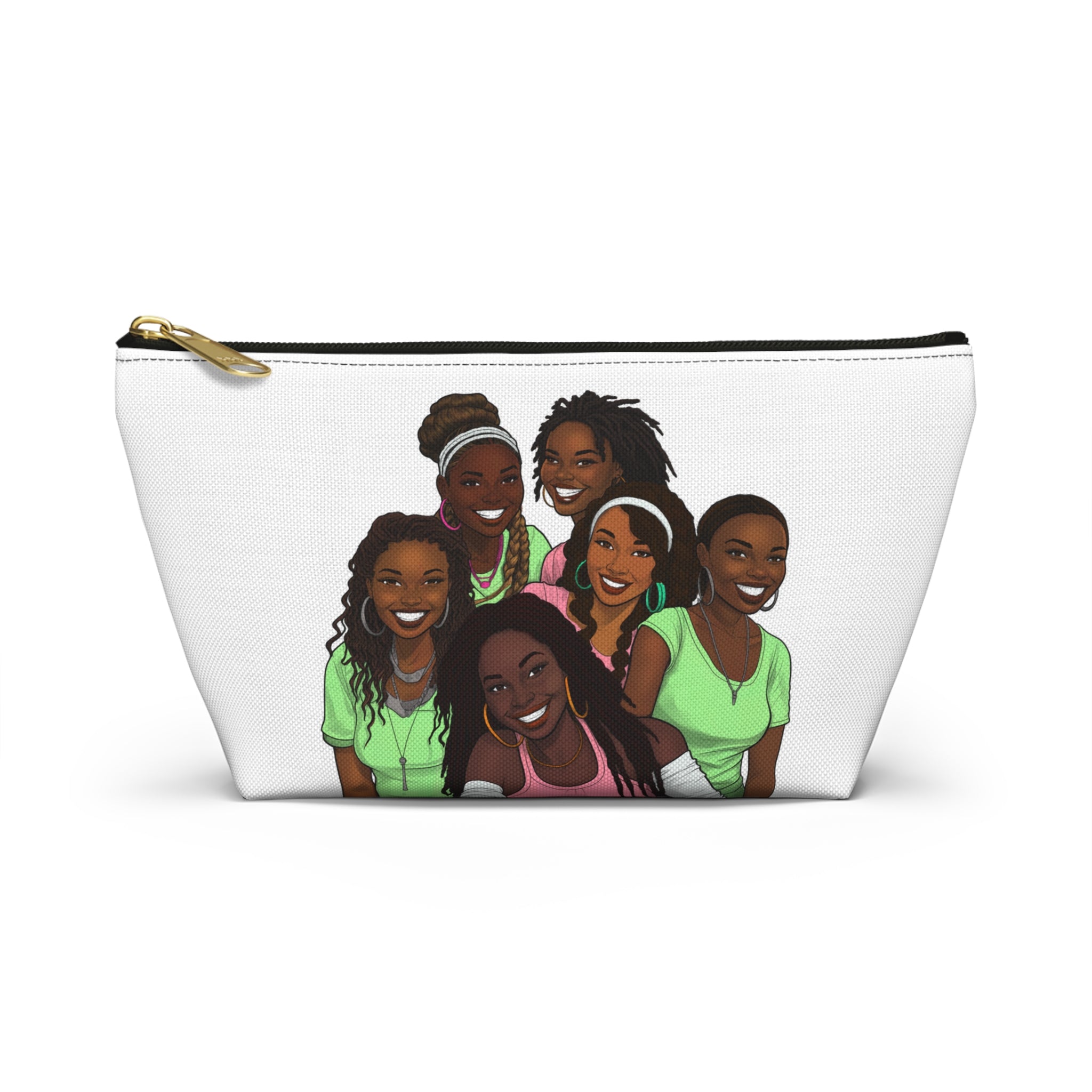 My Girlfriends Accessory Pouch - Stylish T-bottom Bag with Diverse Friend Group Design, Makeup Organizer, Travel Essentials, Gift for Friends, Fun [...]