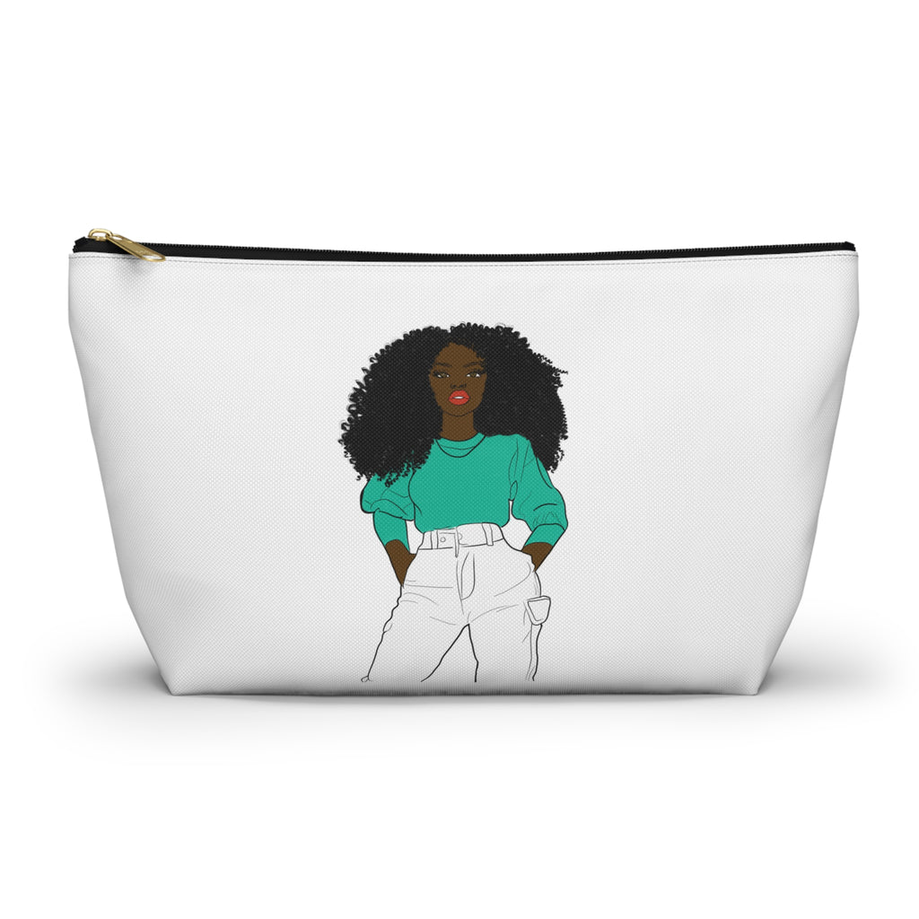 Chic Graphic Accessory Pouch, Trendy Makeup Bag, Cute Toiletry Holder, Stylish Travel Organizer, Fashionista Gift Idea, Modern Storage [...]