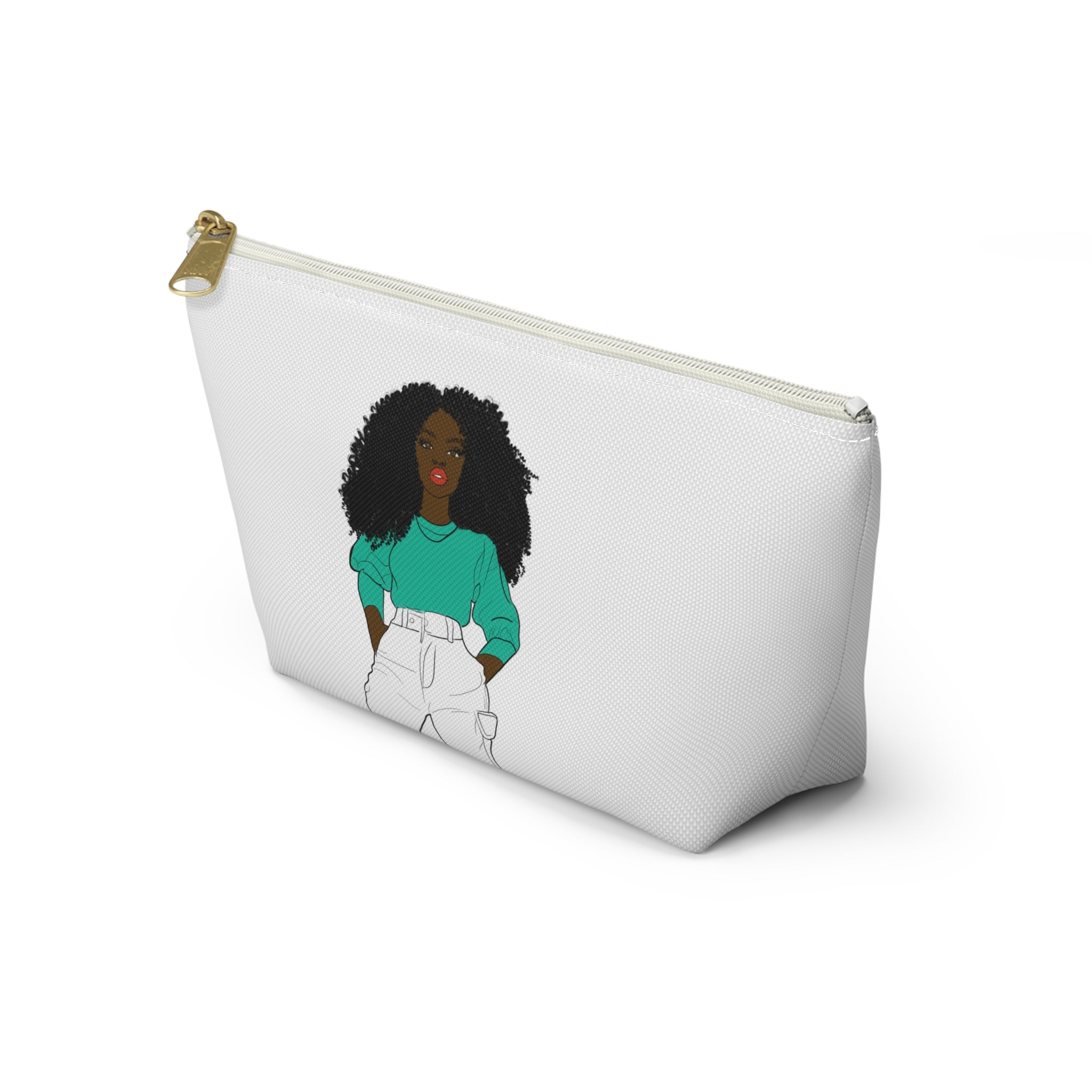 Chic Graphic Accessory Pouch, Trendy Makeup Bag, Cute Toiletry Holder, Stylish Travel Organizer, Fashionista Gift Idea, Modern Storage [...]