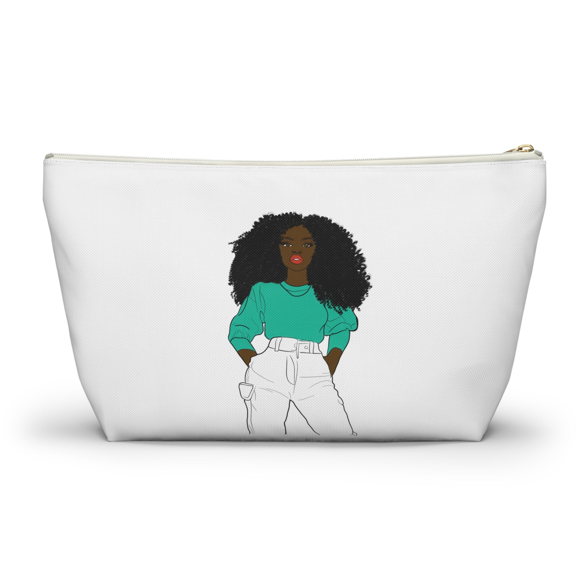 Chic Graphic Accessory Pouch, Trendy Makeup Bag, Cute Toiletry Holder, Stylish Travel Organizer, Fashionista Gift Idea, Modern Storage [...]