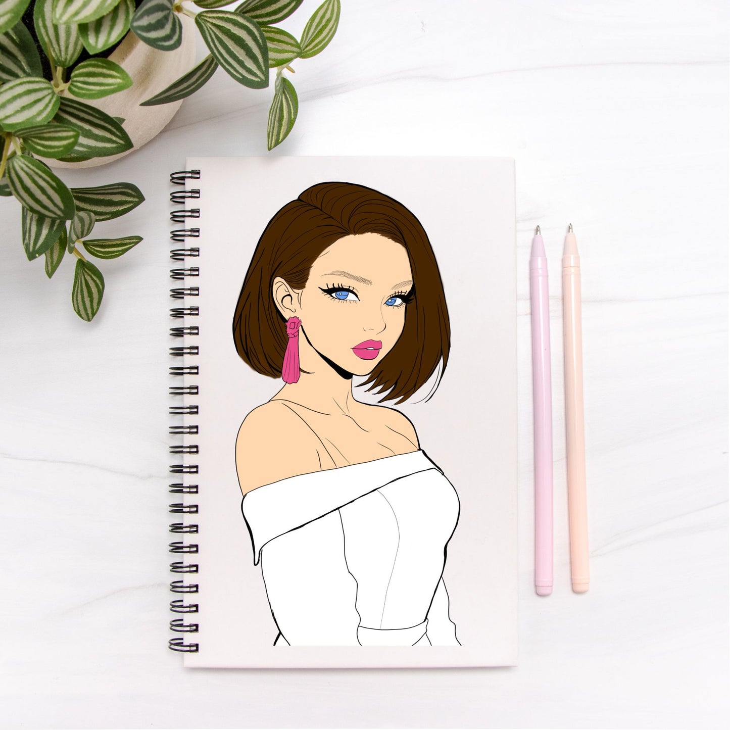 Notebook Hardcover Spiral 5.5 x 8.5