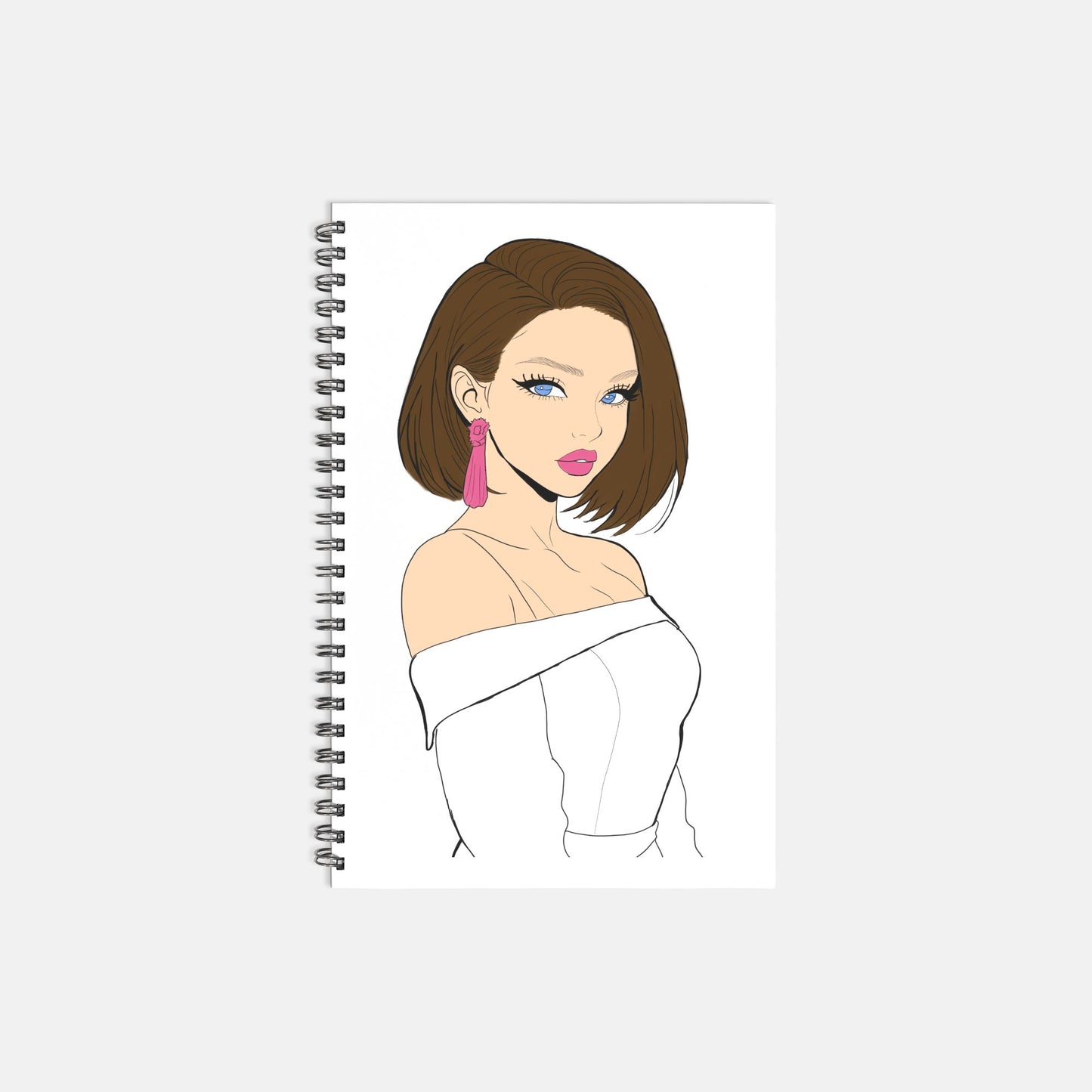 Notebook Hardcover Spiral 5.5 x 8.5