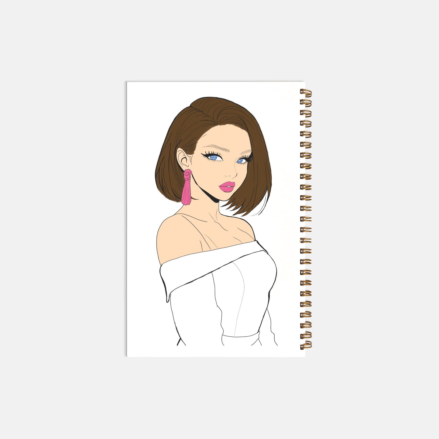 Notebook Hardcover Spiral 5.5 x 8.5