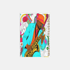 Jazz Man Notebook Hardcover Spiral 5.5 x 8.5