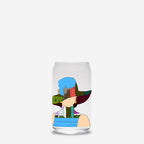 Woman In The City Glass Can 16oz