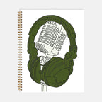 Music Notebook Hardcover Spiral 8.5 x 11