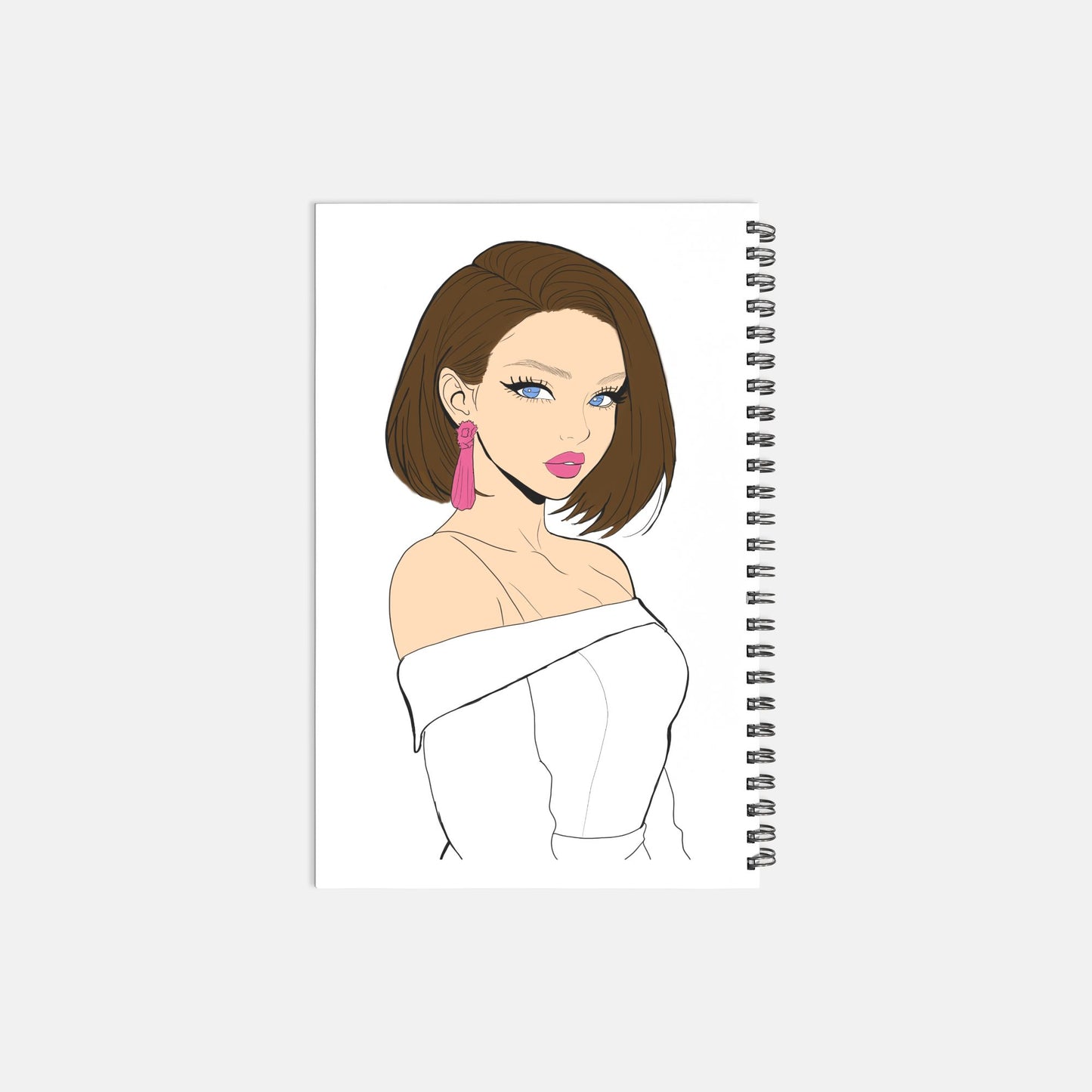 Notebook Hardcover Spiral 5.5 x 8.5