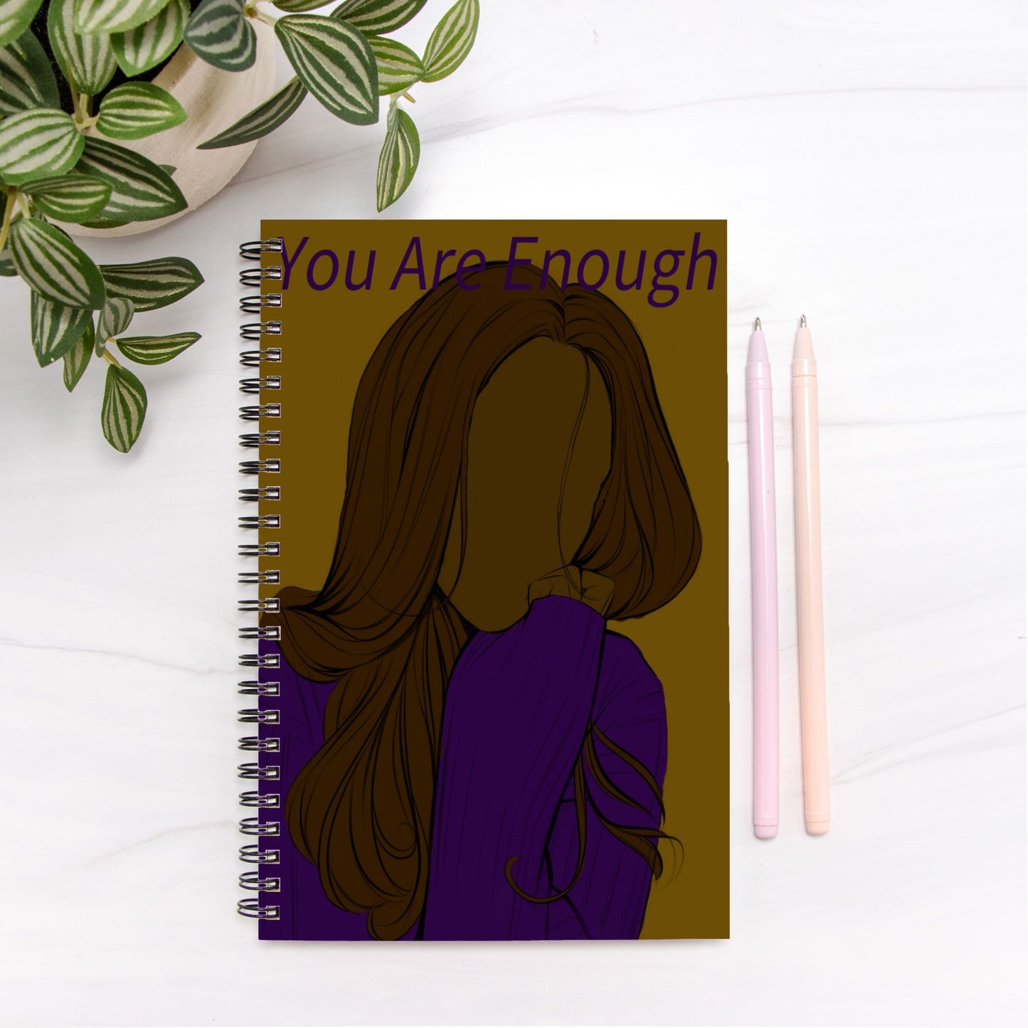 You Are Enough Notebook Hardcover Spiral 5.5 x 8.5