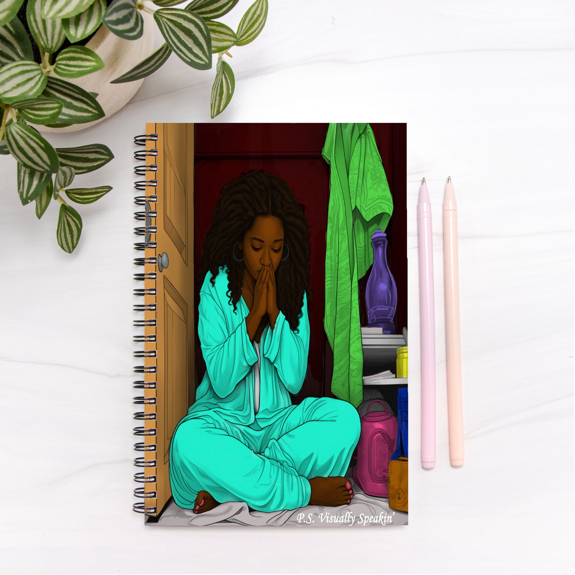 Vibrant Devotion Notebook Hardcover Spiral 5.5 x 8.5