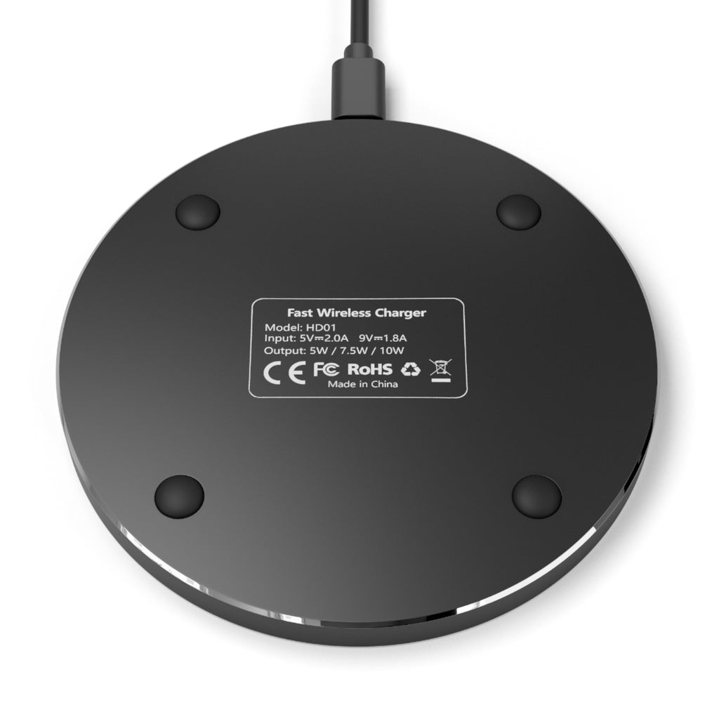 Wireless Charger - P.S. Visually Speakin', Fast Charging Pad, Desk Accessory, Modern Tech Gift, Home Office Essential, Mobile Device Charger