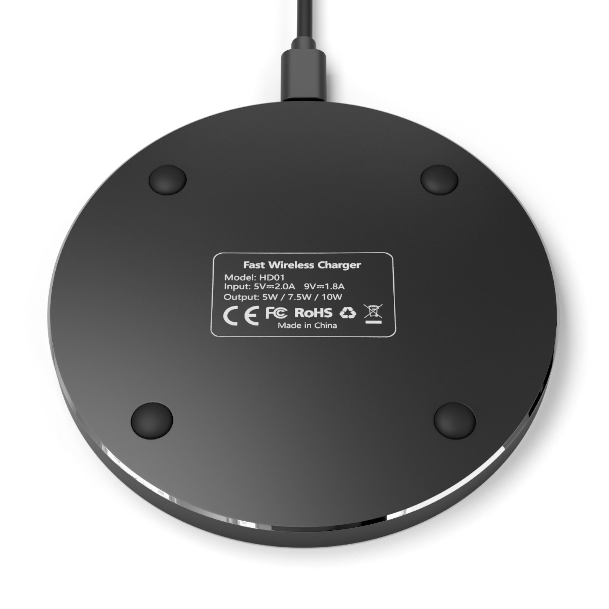 Wireless Charger - P.S. Visually Speakin', Fast Charging Pad, Desk Accessory, Modern Tech Gift, Home Office Essential, Mobile Device Charger