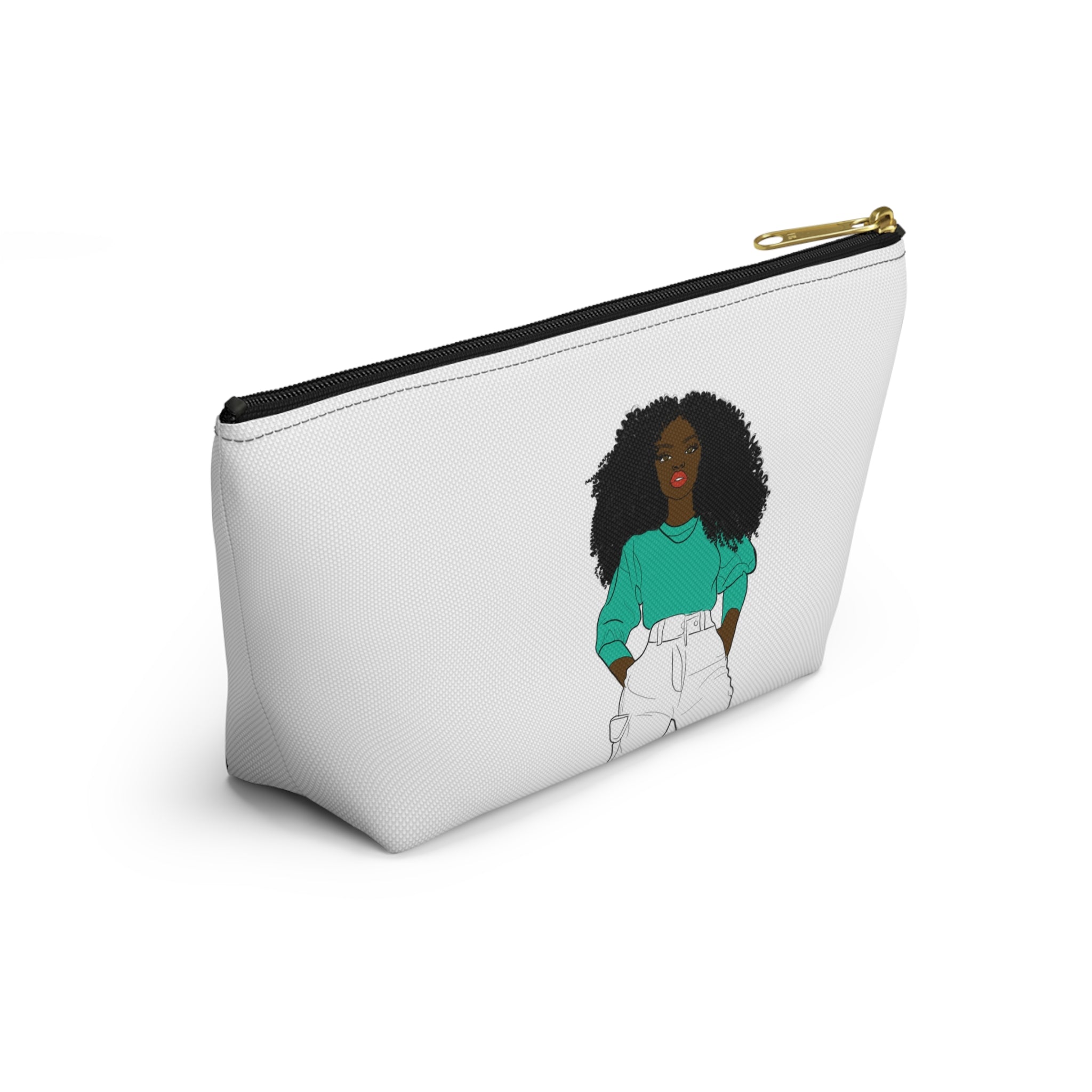 Chic Graphic Accessory Pouch, Trendy Makeup Bag, Cute Toiletry Holder, Stylish Travel Organizer, Fashionista Gift Idea, Modern Storage [...]