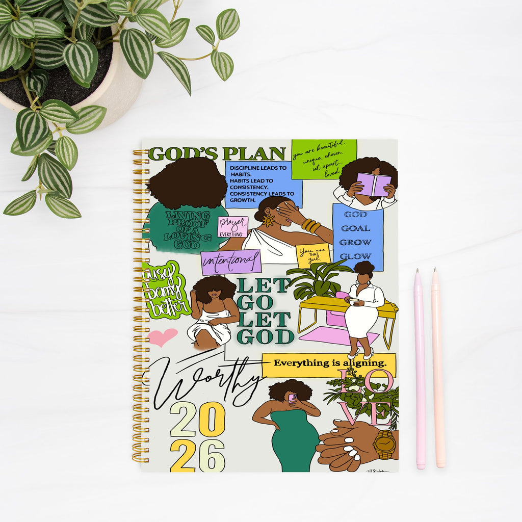 Aligned & Intentional Journal Hardcover Spiral 8.5 x 11