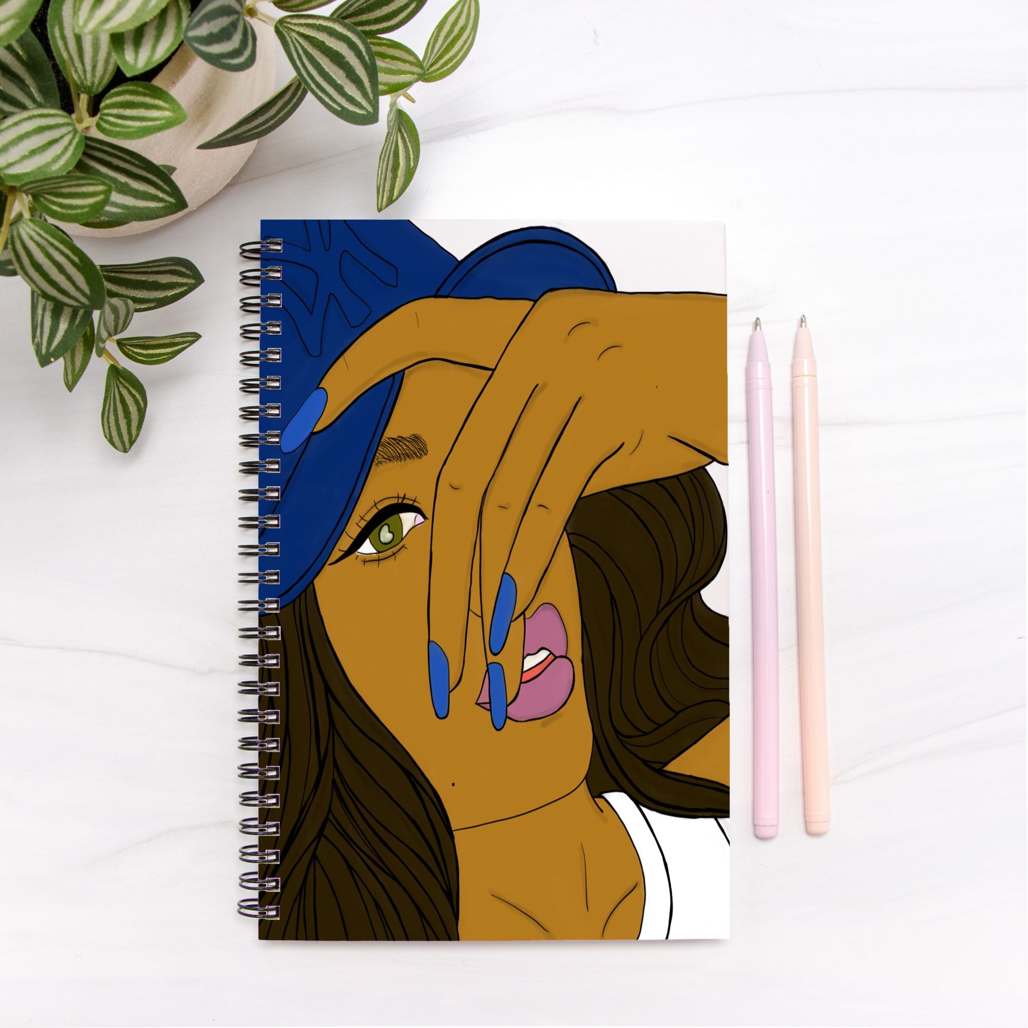 Covered Yet Seen Notebook Hardcover Spiral 5.5 x 8.5