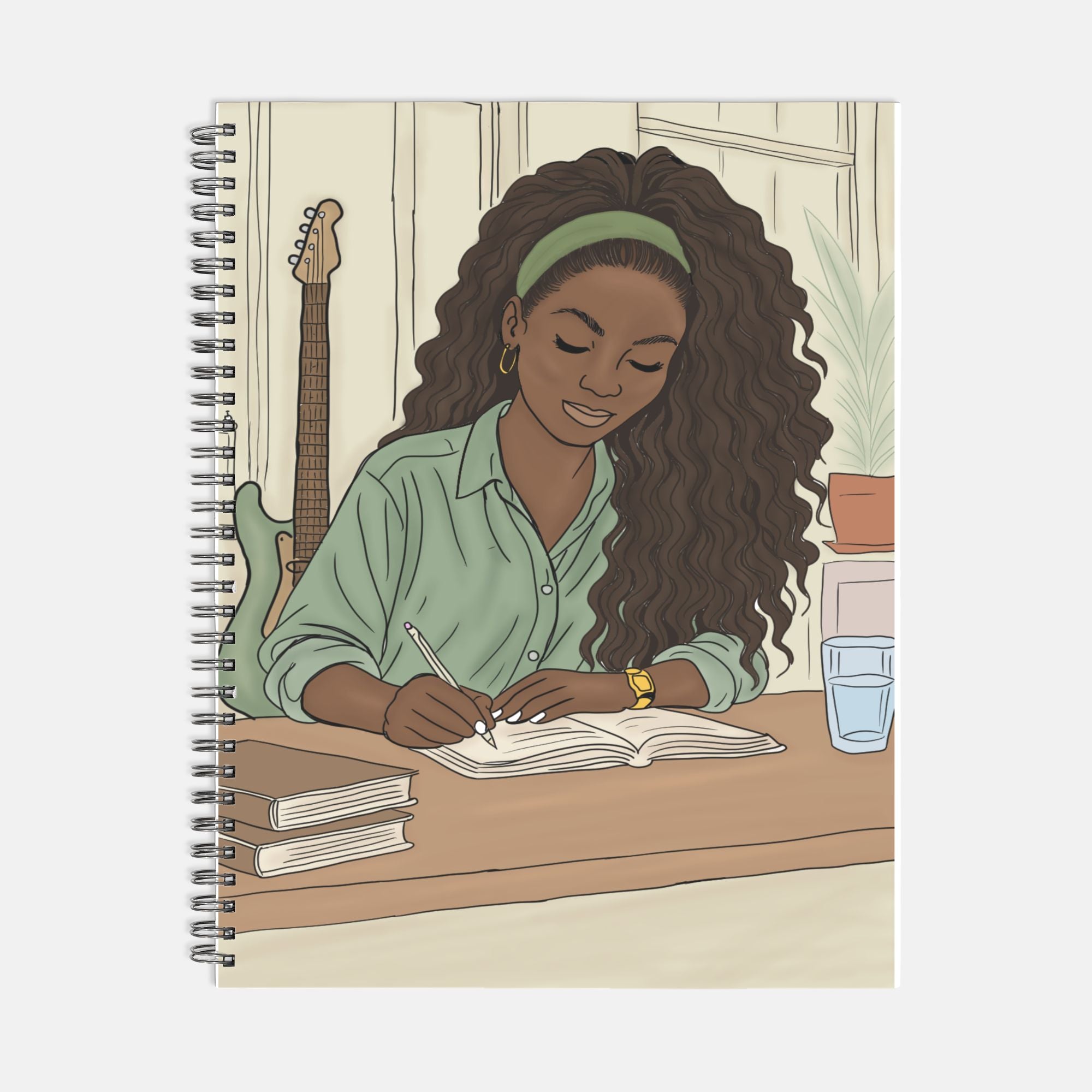 Writing Season Journal Hardcover Spiral 8.5 x 11