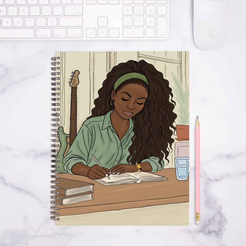 Writing Season Journal Hardcover Spiral 8.5 x 11