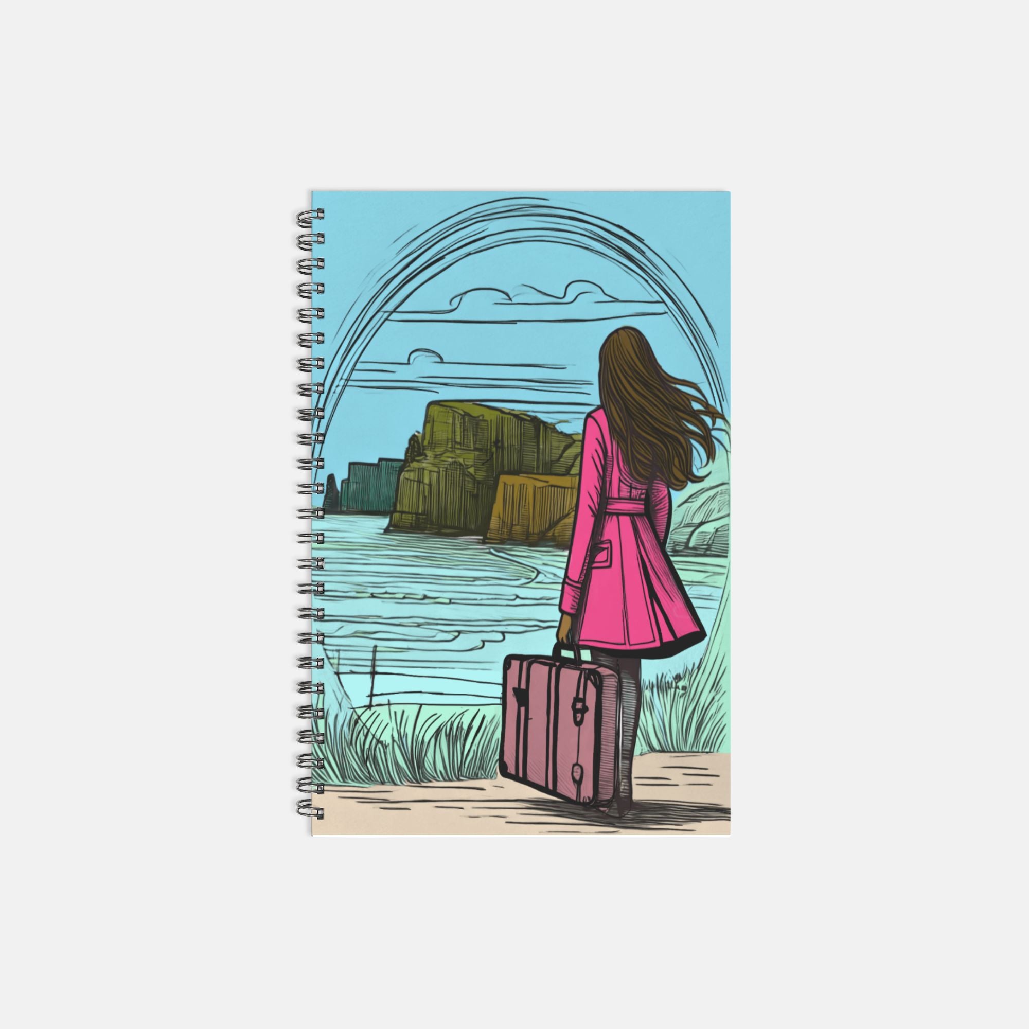 Ireland Notebook Hardcover Spiral 5.5 x 8.5