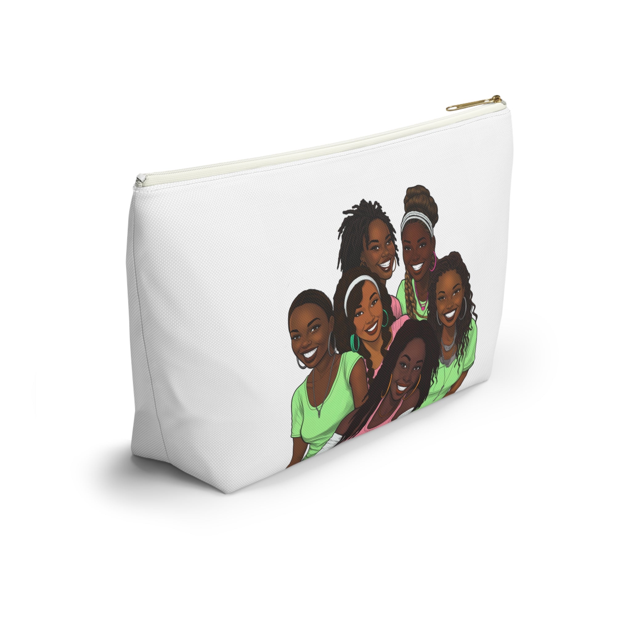 My Girlfriends Accessory Pouch - Stylish T-bottom Bag with Diverse Friend Group Design, Makeup Organizer, Travel Essentials, Gift for Friends, Fun [...]