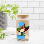 Woman In The City Glass Can 16oz