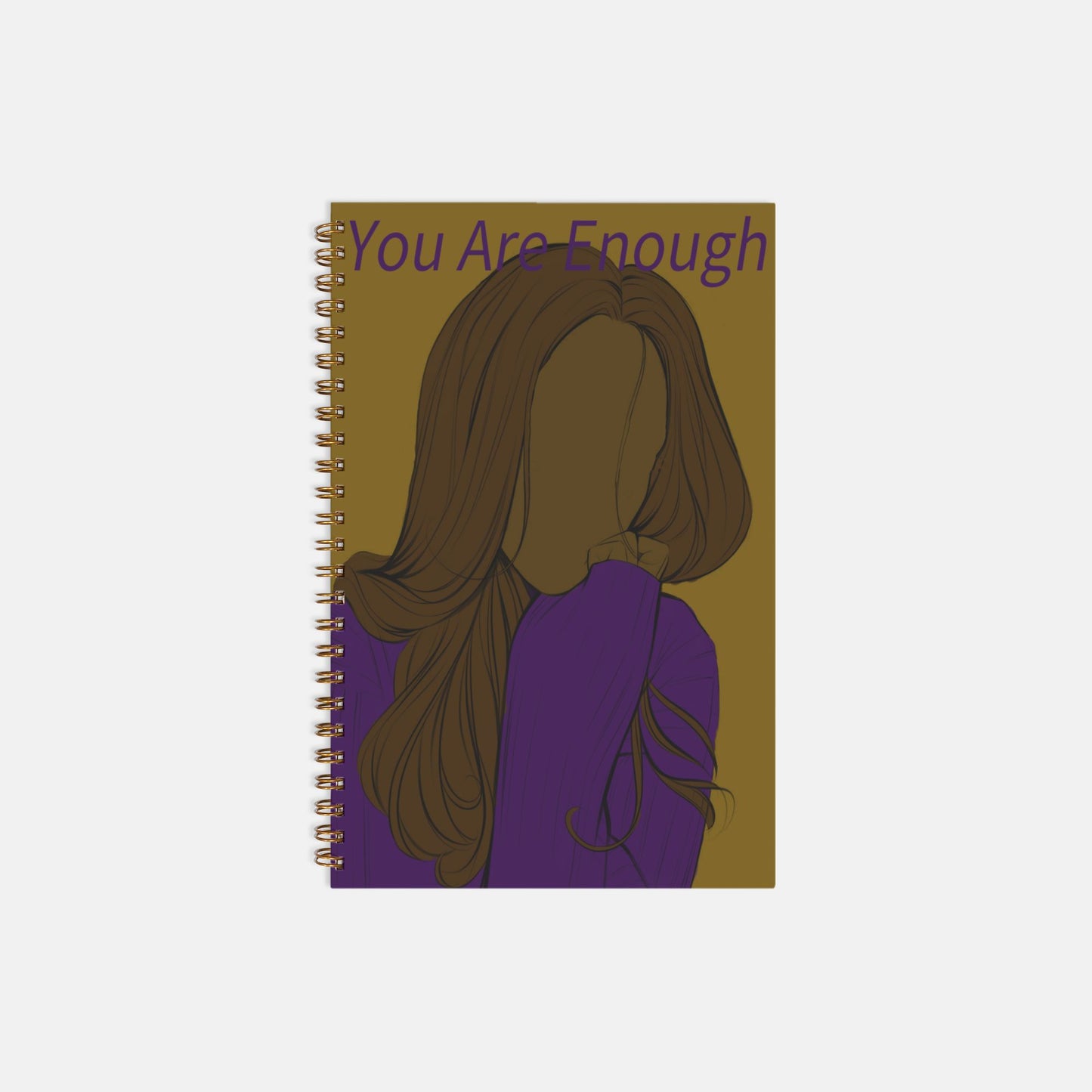 You Are Enough Notebook Hardcover Spiral 5.5 x 8.5