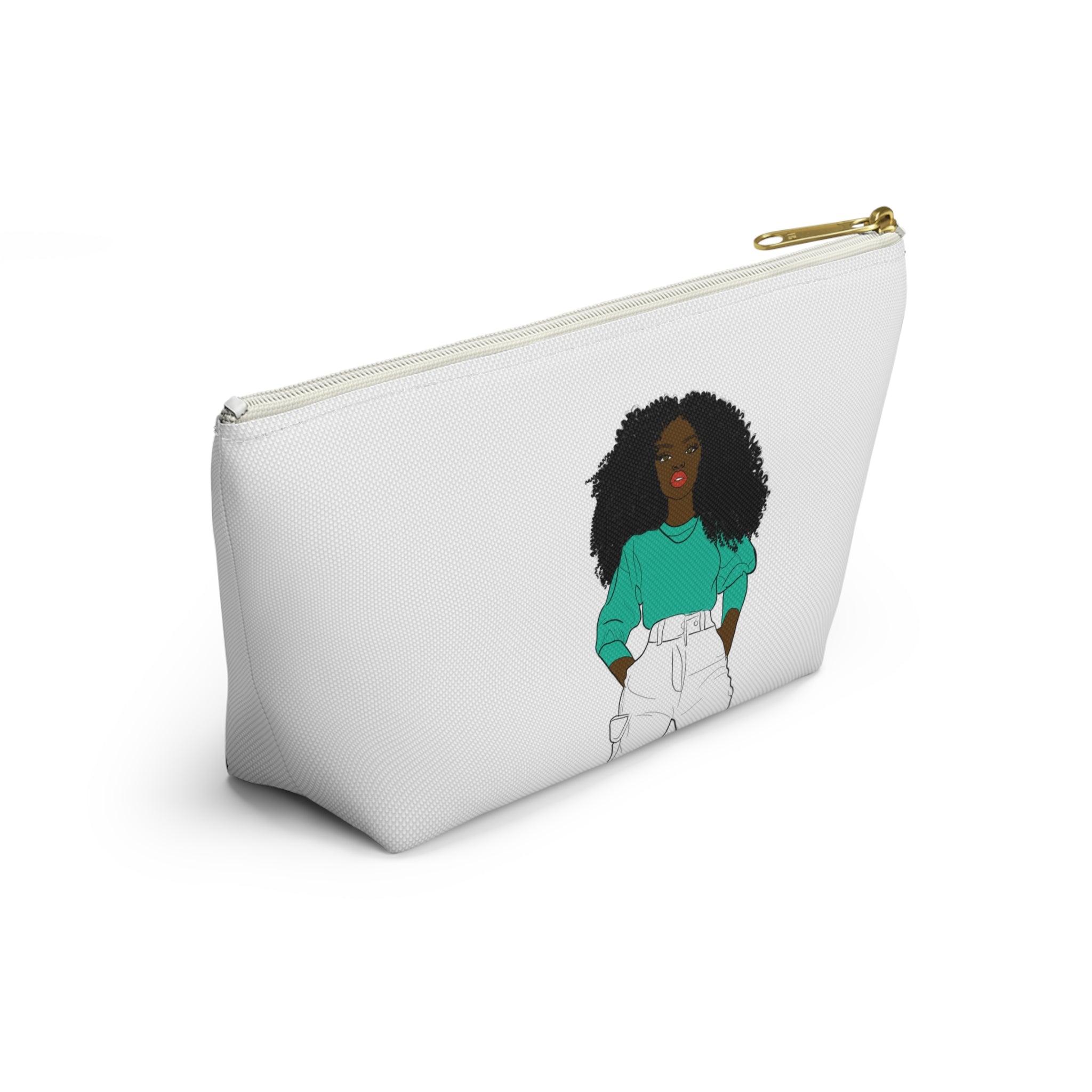 Chic Graphic Accessory Pouch, Trendy Makeup Bag, Cute Toiletry Holder, Stylish Travel Organizer, Fashionista Gift Idea, Modern Storage [...]