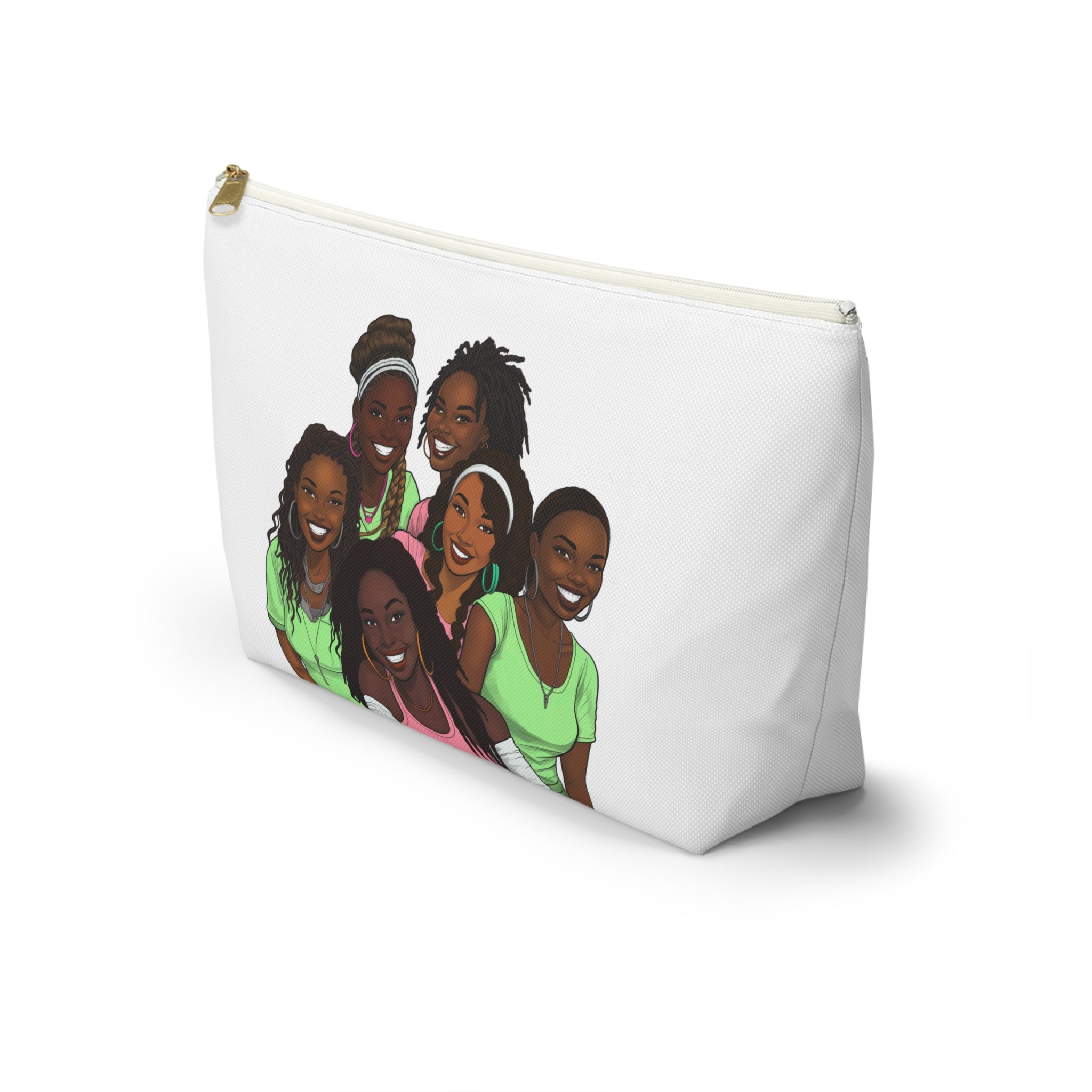 My Girlfriends Accessory Pouch - Stylish T-bottom Bag with Diverse Friend Group Design, Makeup Organizer, Travel Essentials, Gift for Friends, Fun [...]