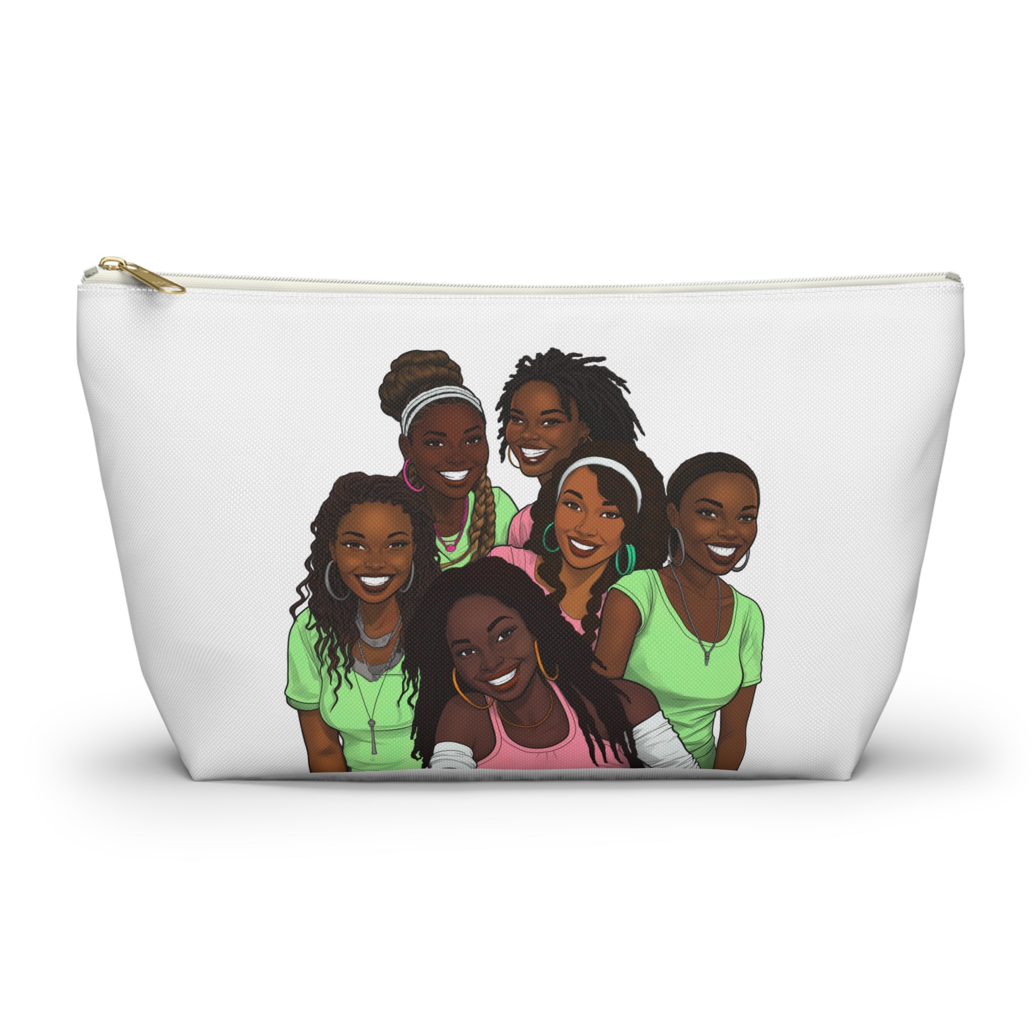 My Girlfriends Accessory Pouch - Stylish T-bottom Bag with Diverse Friend Group Design, Makeup Organizer, Travel Essentials, Gift for Friends, Fun [...]