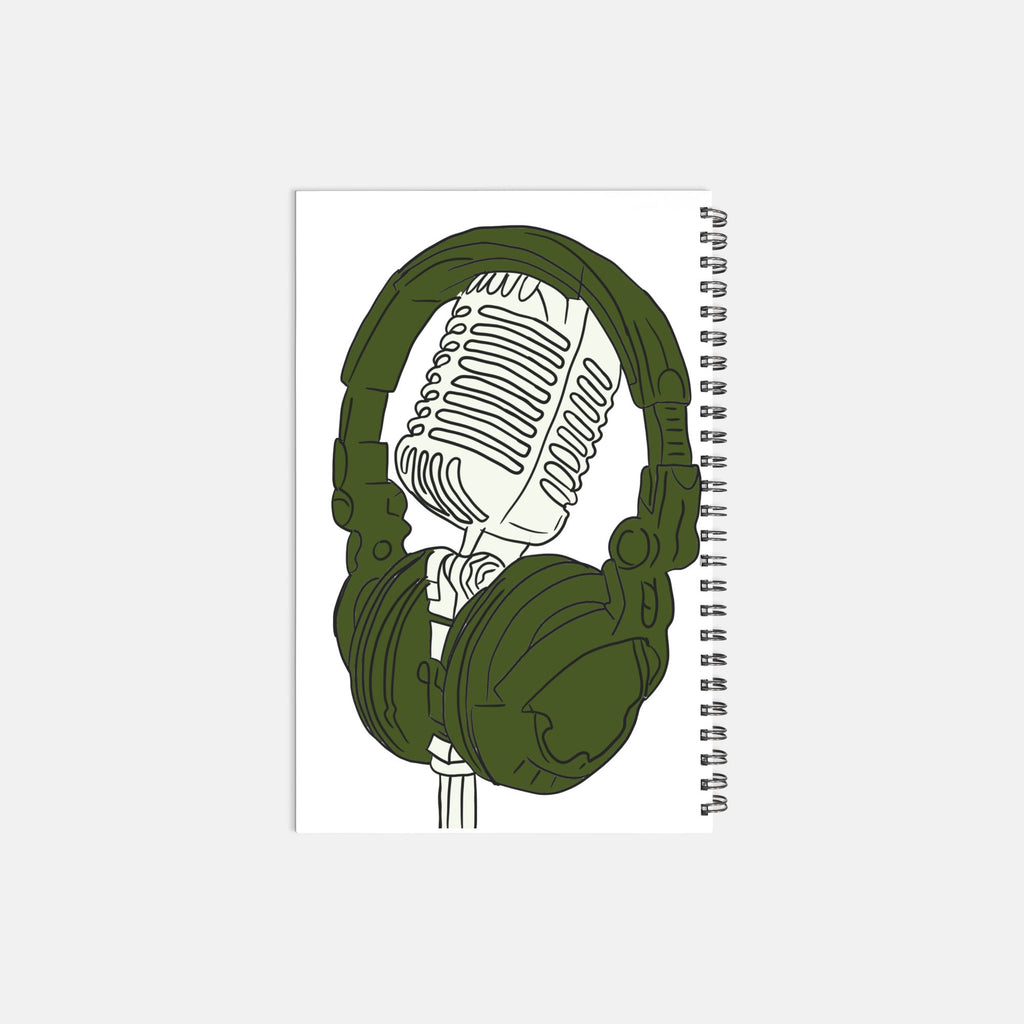 Music Notebook Hardcover Spiral 5.5 x 8.5