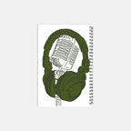 Music Notebook Hardcover Spiral 5.5 x 8.5