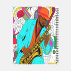 Jazz Man Planner Hardcover Spiral 8.5 x 11