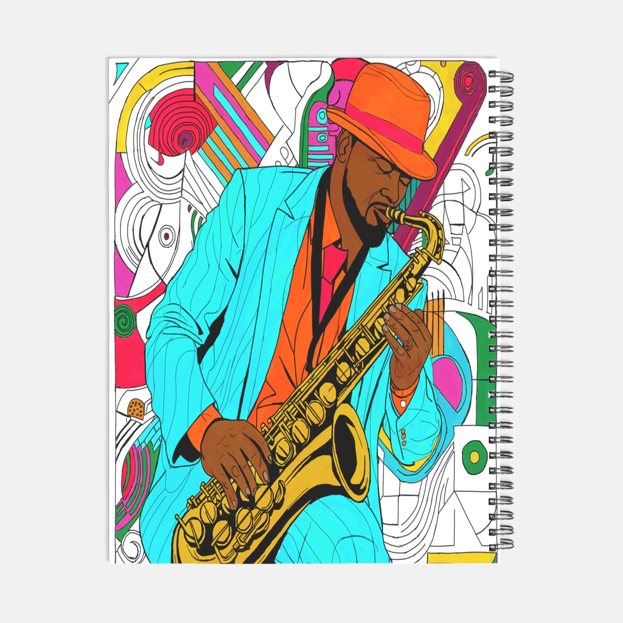 Jazz Man Planner Hardcover Spiral 8.5 x 11