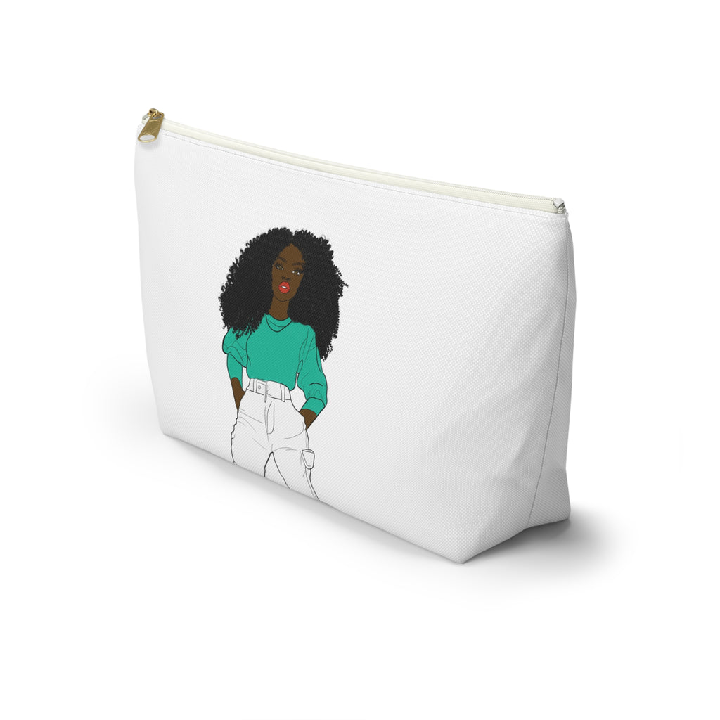Chic Graphic Accessory Pouch, Trendy Makeup Bag, Cute Toiletry Holder, Stylish Travel Organizer, Fashionista Gift Idea, Modern Storage [...]